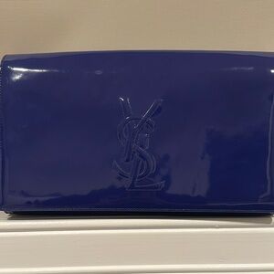 Yves Saint Laurent Blue clutch